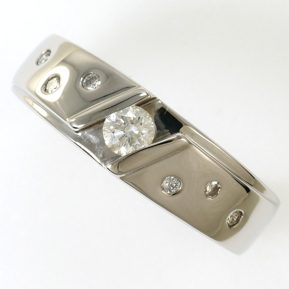 VINTAGE Silver Diamond Ring